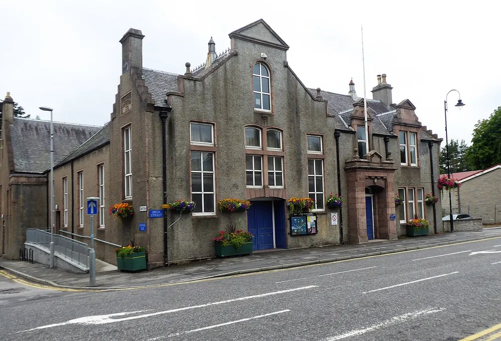 Banchory Town Hall, the local landmark of AB31