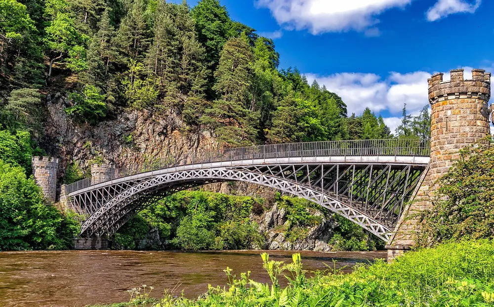 Craigellachie Bridge, the local landmark of AB38
