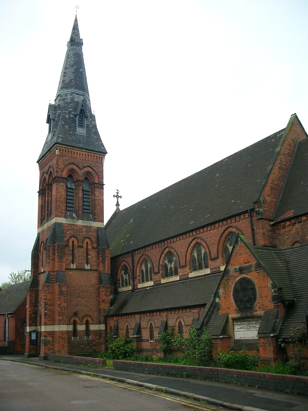 St Cyprian's Church, Hay Mills, the local landmark of B25