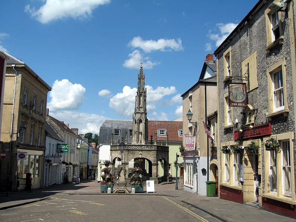 Market Cross, Shepton Mallet, the local landmark of BA4