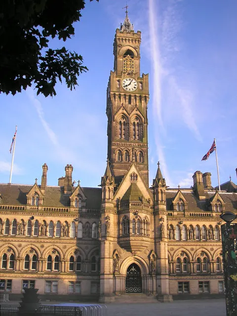 Bradford City Hall, the local landmark of BD1