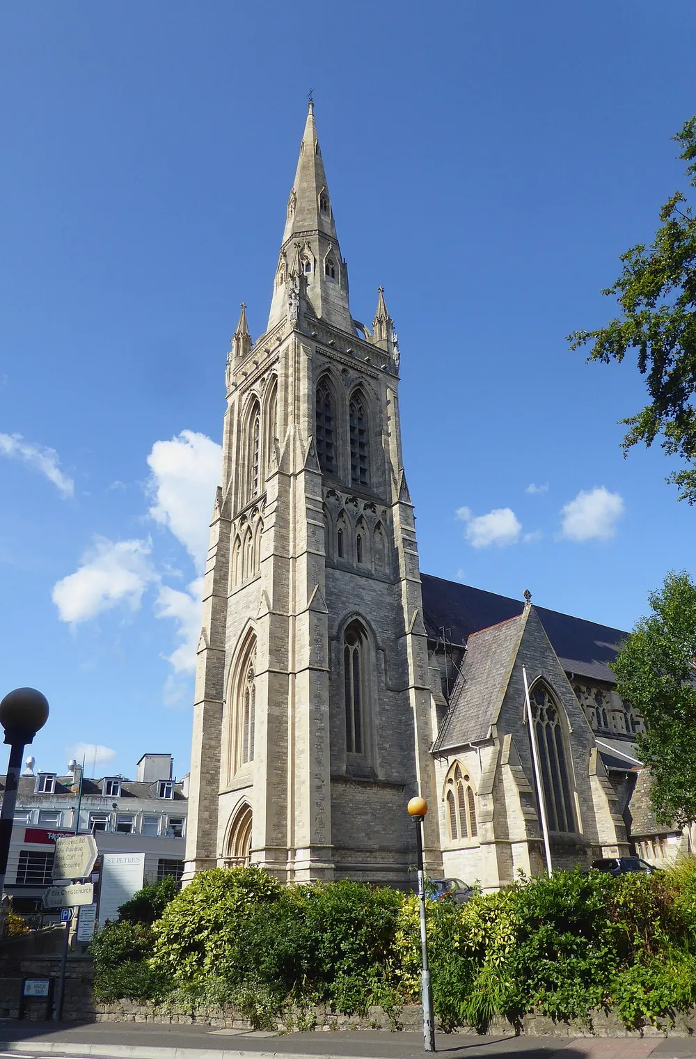 St Peter's Church, Bournemouth, the local landmark of BH1