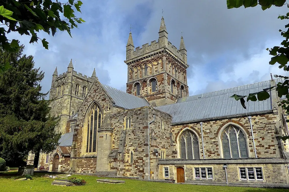Wimborne Minster (church), the local landmark of BH21
