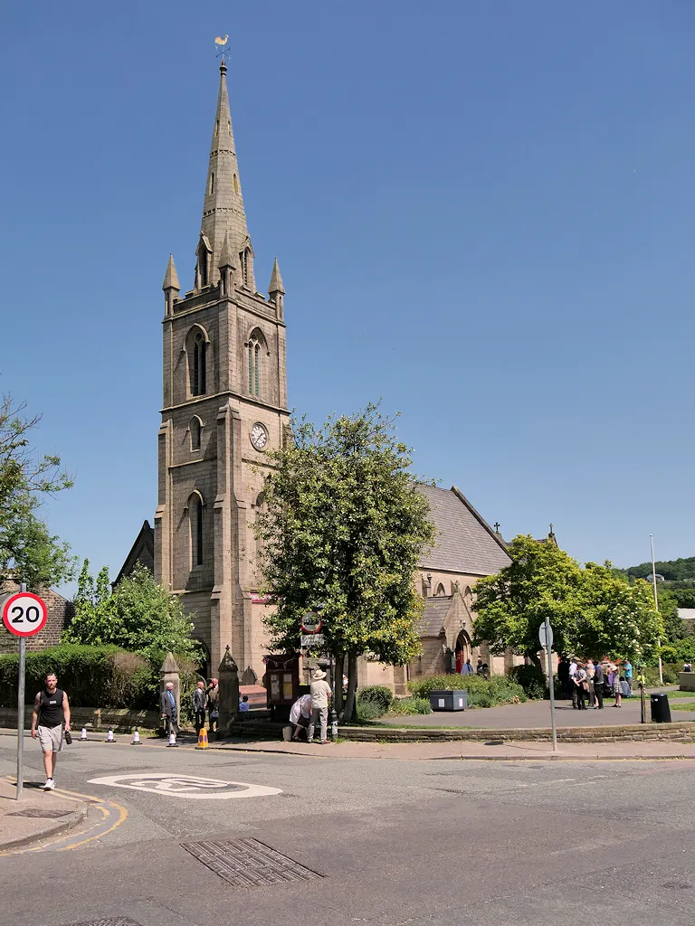 St Paul's Church, Ramsbottom, the local landmark of BL0