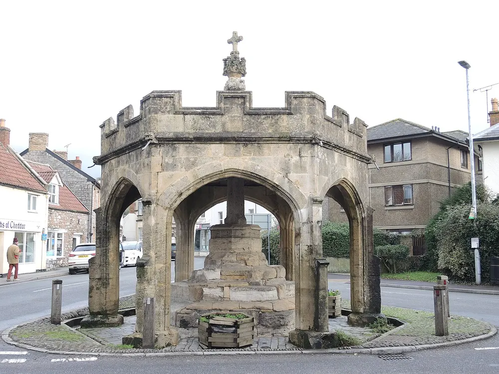 Market Cross, Cheddar, the local landmark of BS27