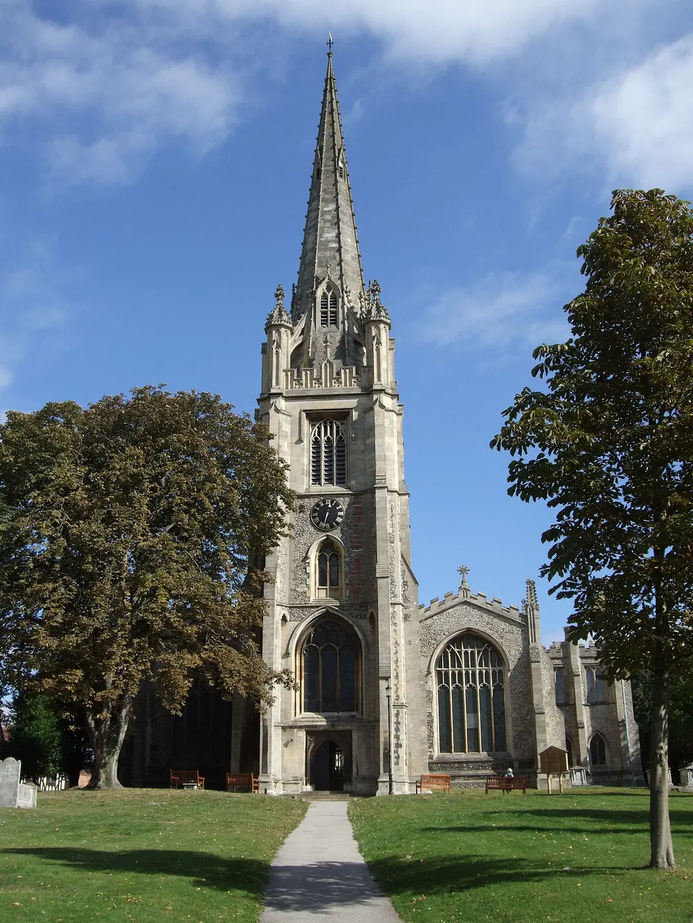 St Mary the Virgin, Saffron Walden, the local landmark of CB10