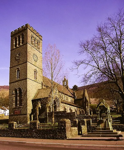 St Peter's Church, Pentre, the local landmark of CF41
