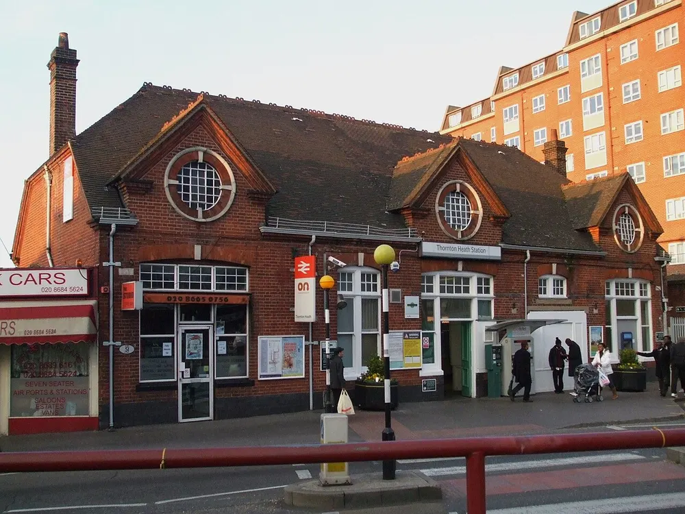 Thornton Heath railway station, the local landmark of CR7