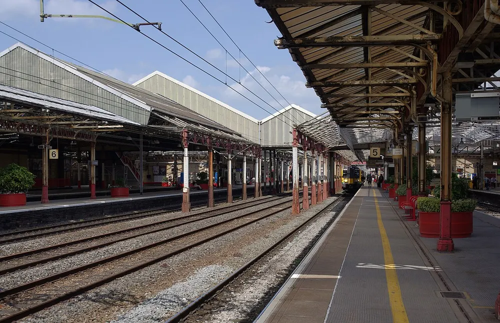 Crewe railway station, the local landmark of CW2