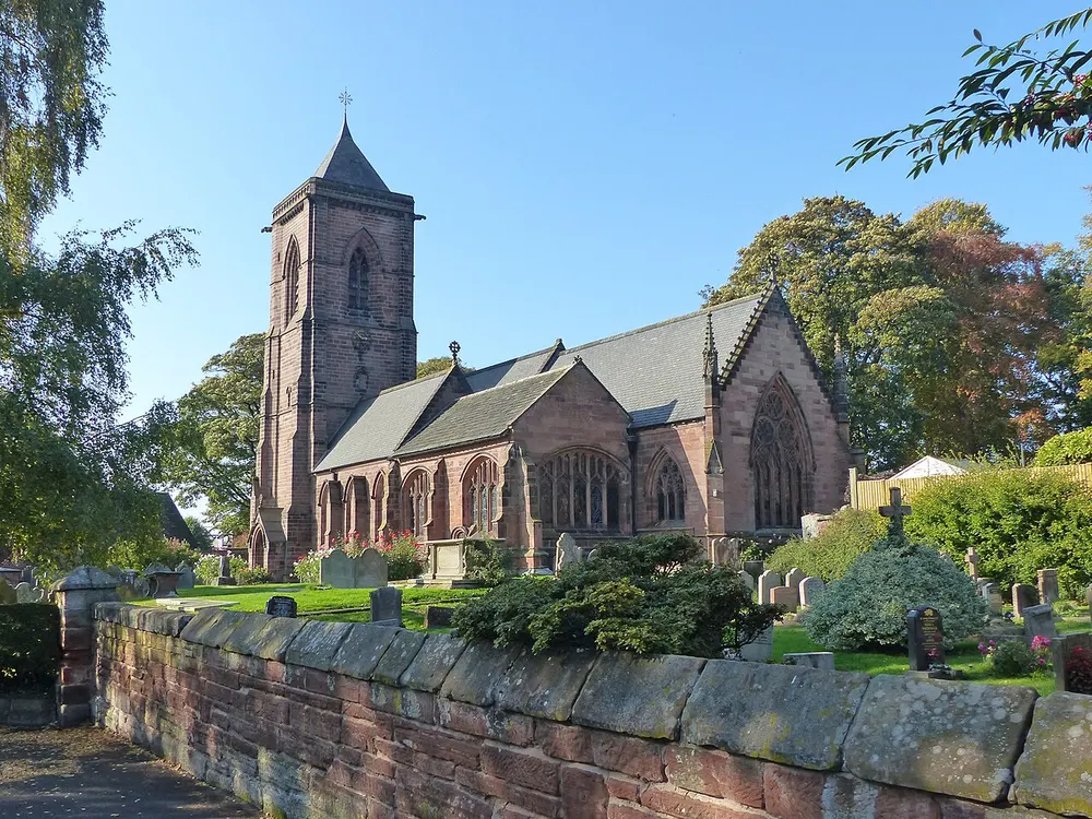 St Helen's Church, Tarporley, the local landmark of CW6