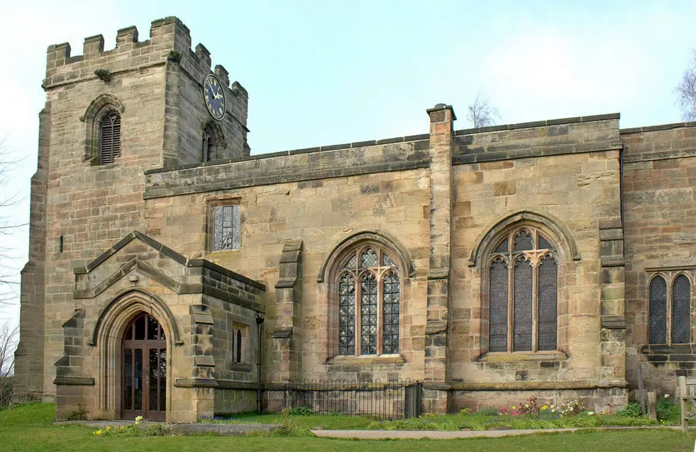 St Helen's Church, Etwall, the local landmark of DE65