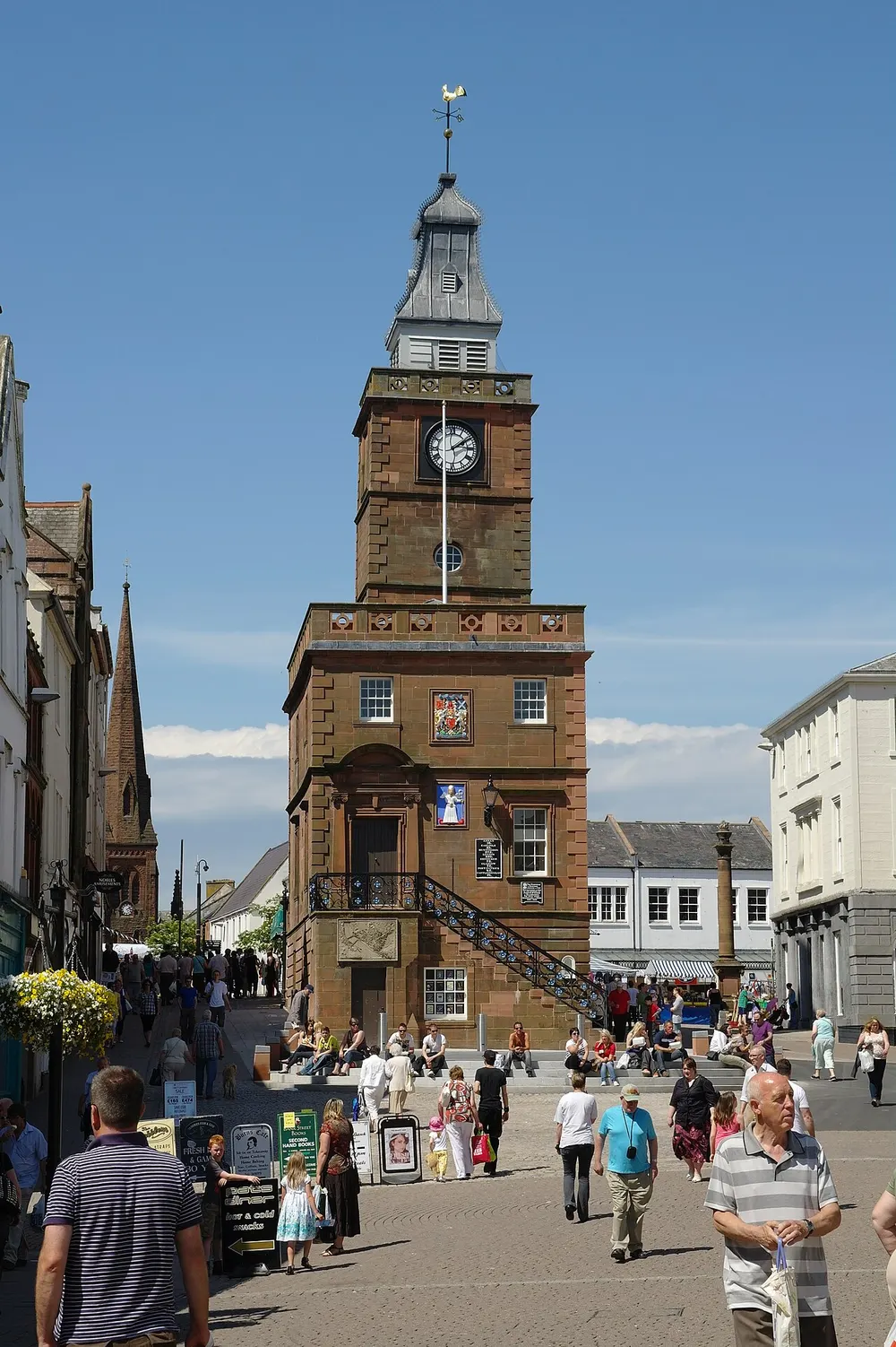 Midsteeple, Dumfries, the local landmark of DG1