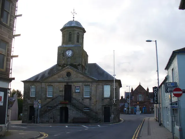 Sanquhar Tolbooth, the local landmark of DG4