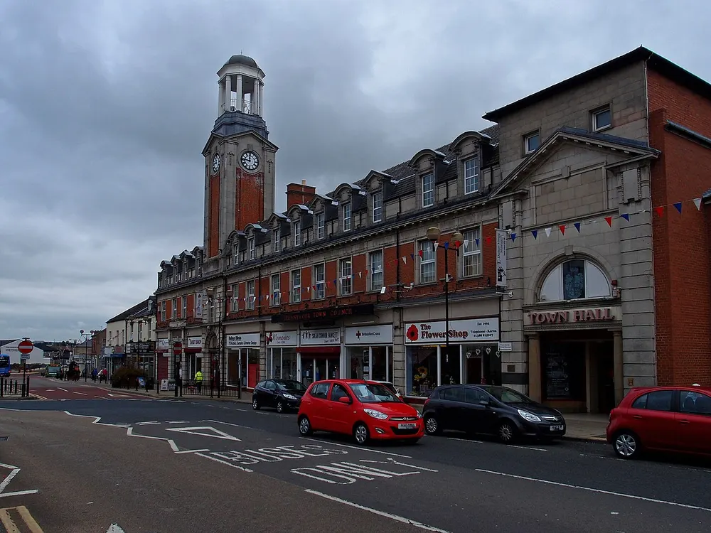 Spennymoor Town Hall, the local landmark of DL16