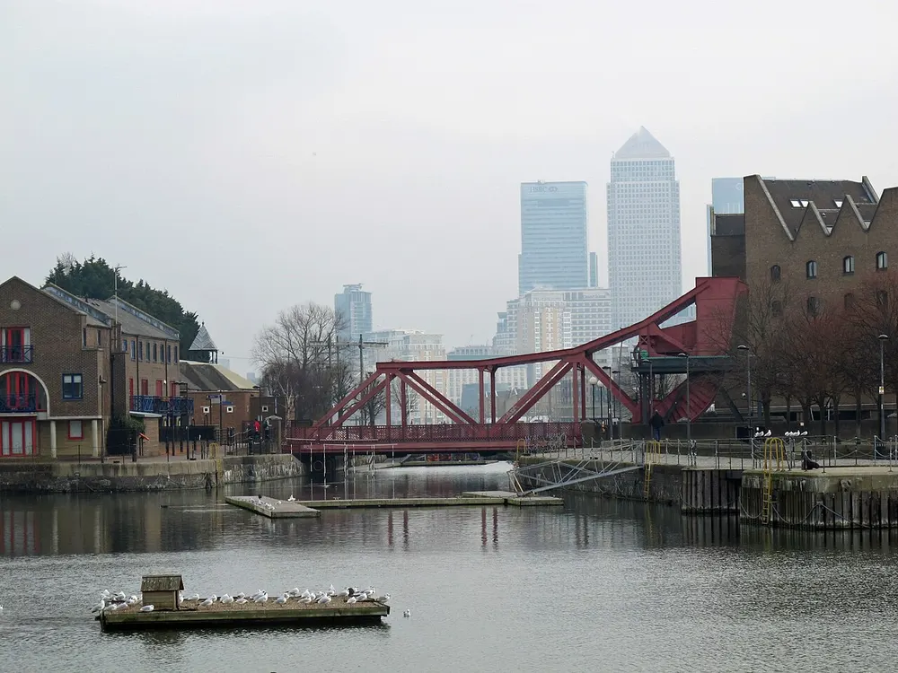 Shadwell Basin, the local landmark of E1W