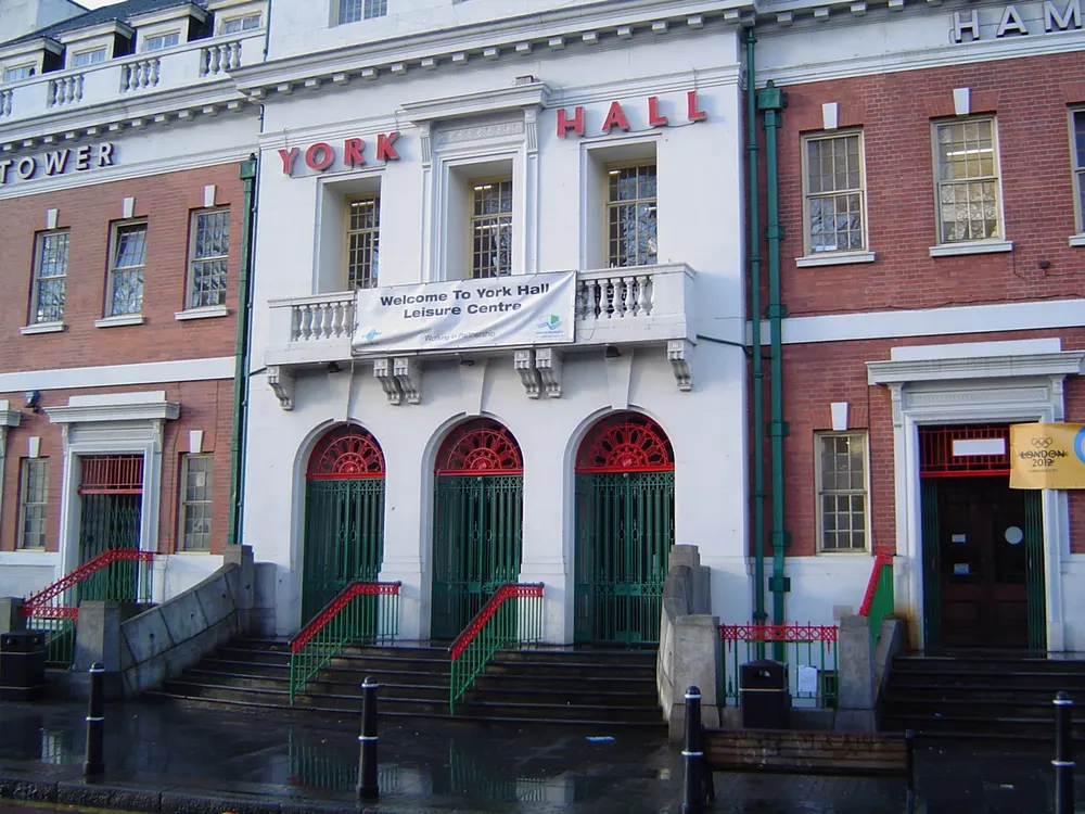 York Hall, the local landmark of E2