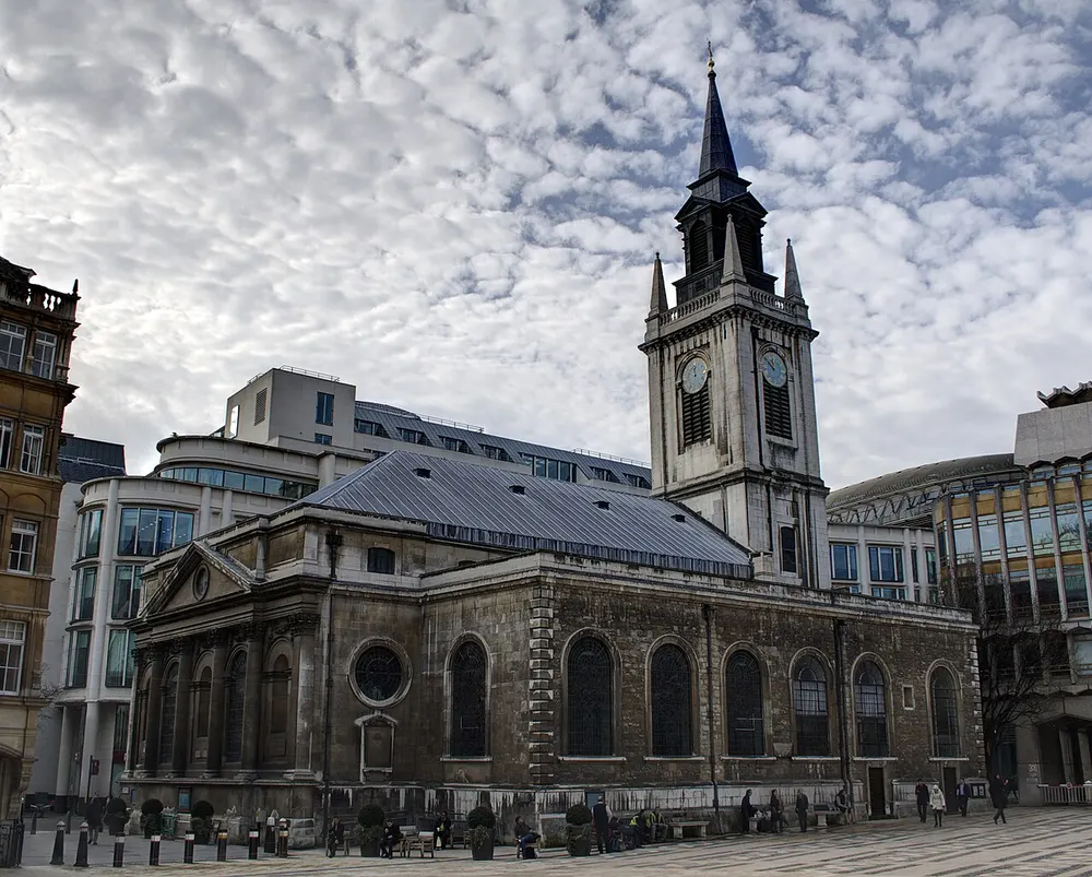 St Lawrence Jewry, the local landmark of EC2V