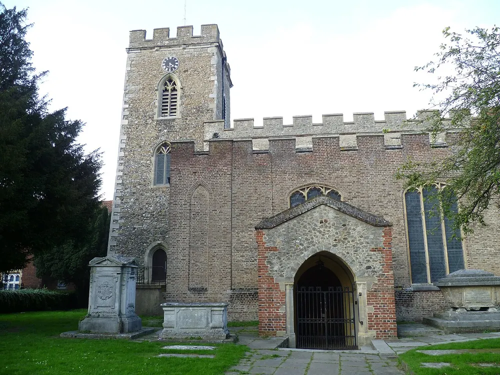 St Andrew's Enfield, the local landmark of EN1