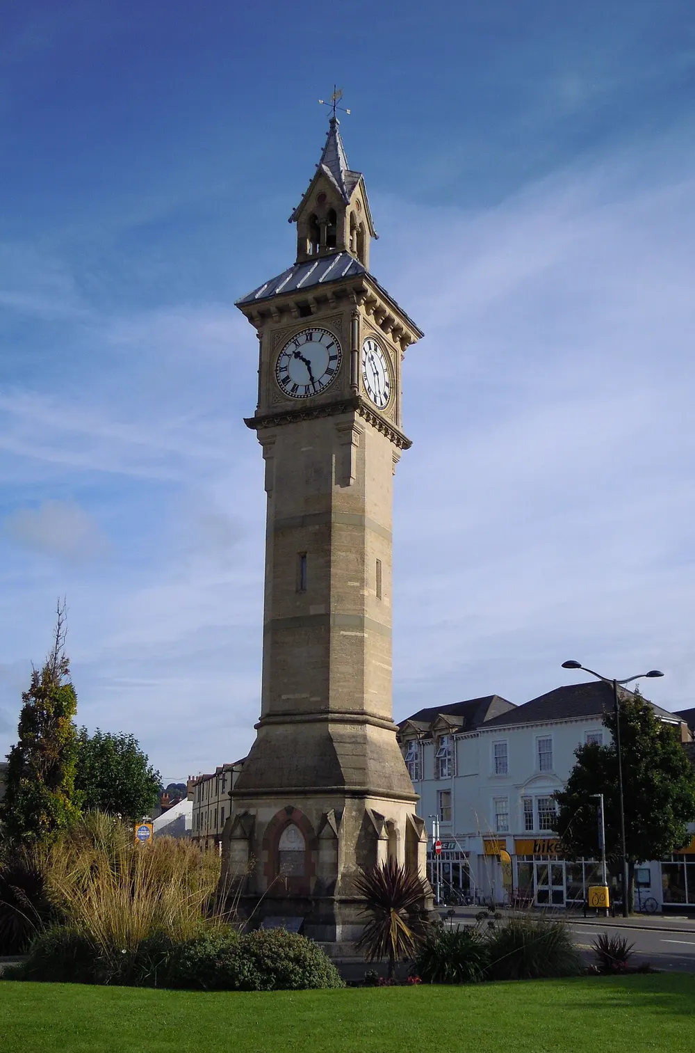 Albert Clock, Barnstaple, the local landmark of EX32