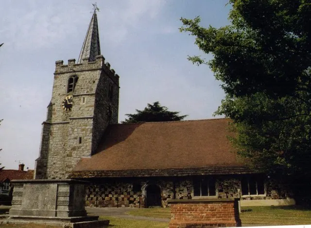 Church of St Lawrence, Chobham, the local landmark of GU24