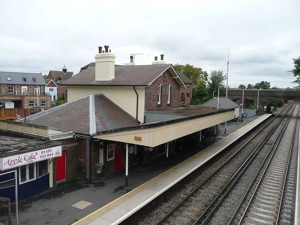 Liphook railway station, the local landmark of GU30