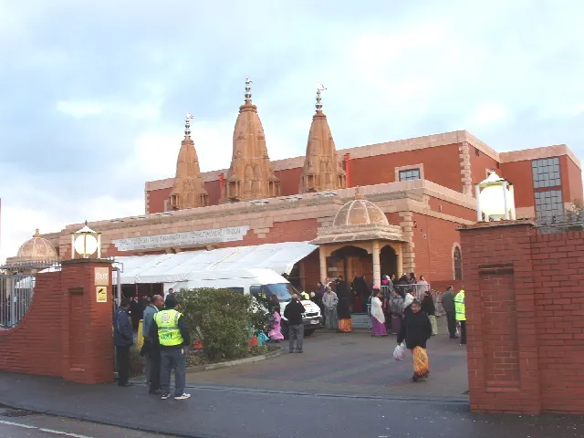 Shri Swaminarayan Mandir, London (Harrow), the local landmark of HA3