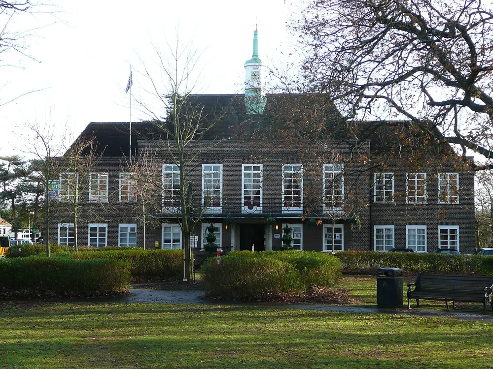 Beaconsfield Town Hall, the local landmark of HP9