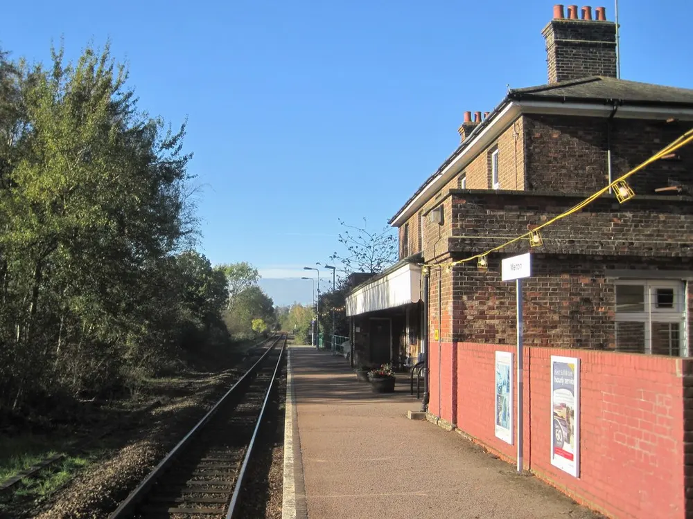 Melton railway station (Suffolk), the local landmark of IP12