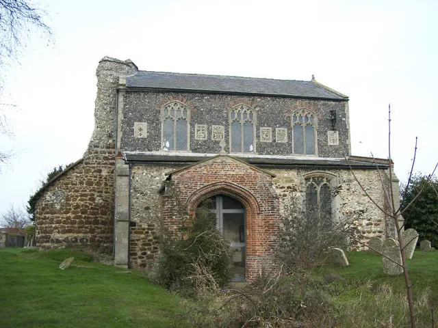 St Nicholas Church, Feltwell, the local landmark of IP26