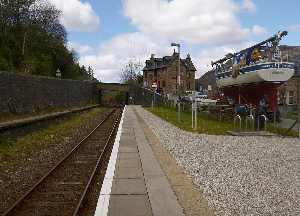 Stromeferry railway station, the local landmark of IV53