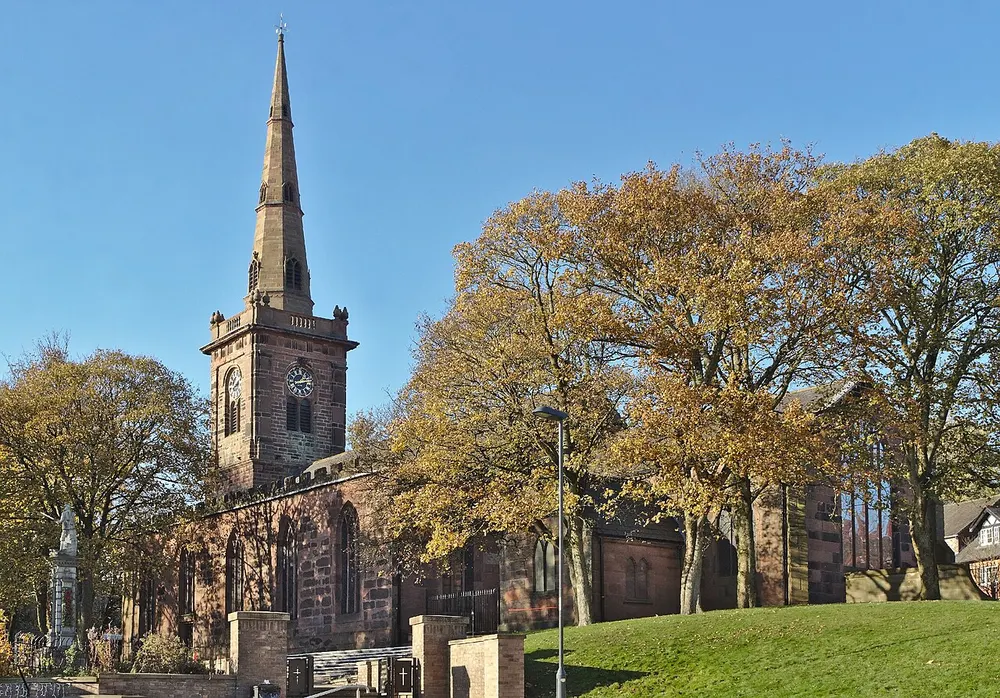 Prescot Parish Church, the local landmark of L34