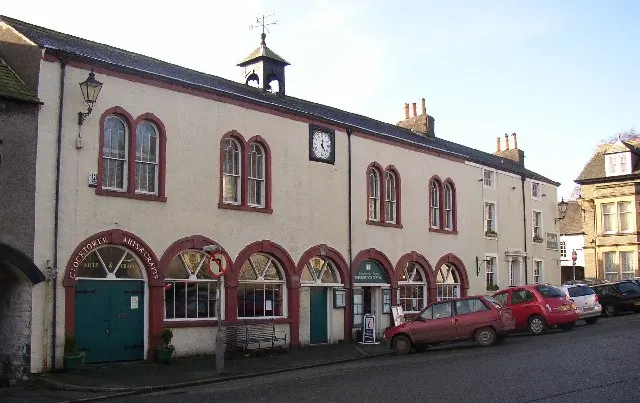 Old Town Hall, Broughton-in-Furness, the local landmark of LA20