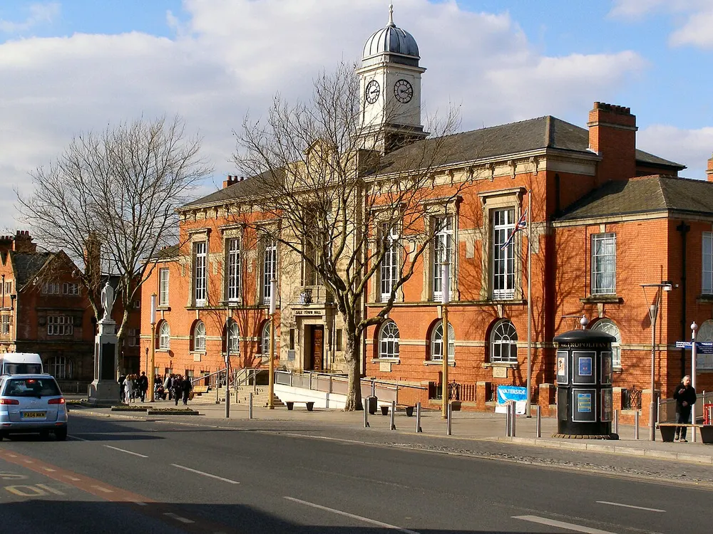Sale Town Hall, the local landmark of M33