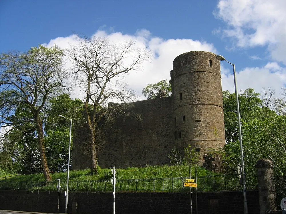 Strathaven Castle, the local landmark of ML10