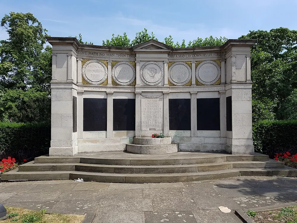 Wood Green War Memorial, the local landmark of N22