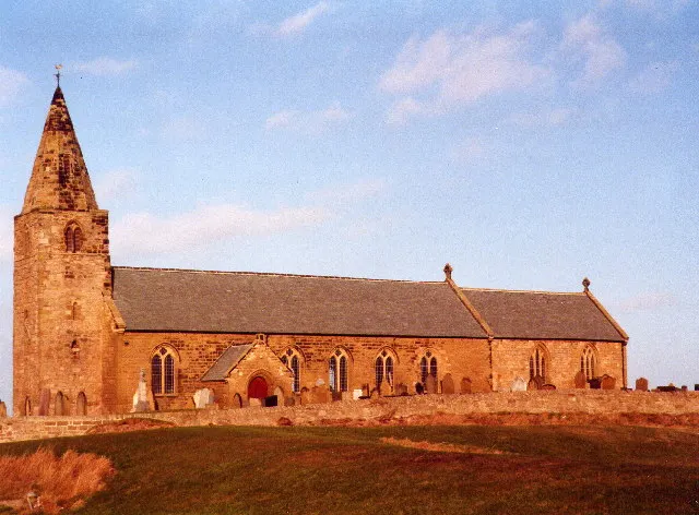 St Bartholomew's Church, Newbiggin-by-the-Sea, the local landmark of NE64