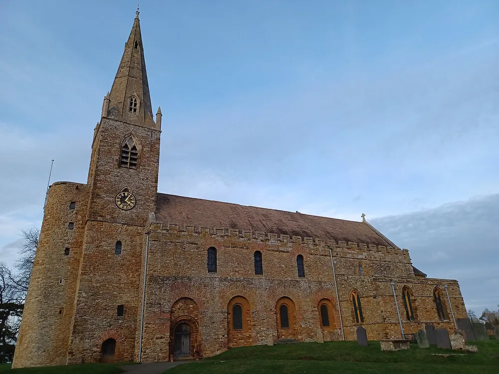 All Saints' Church, Brixworth, the local landmark of NN6