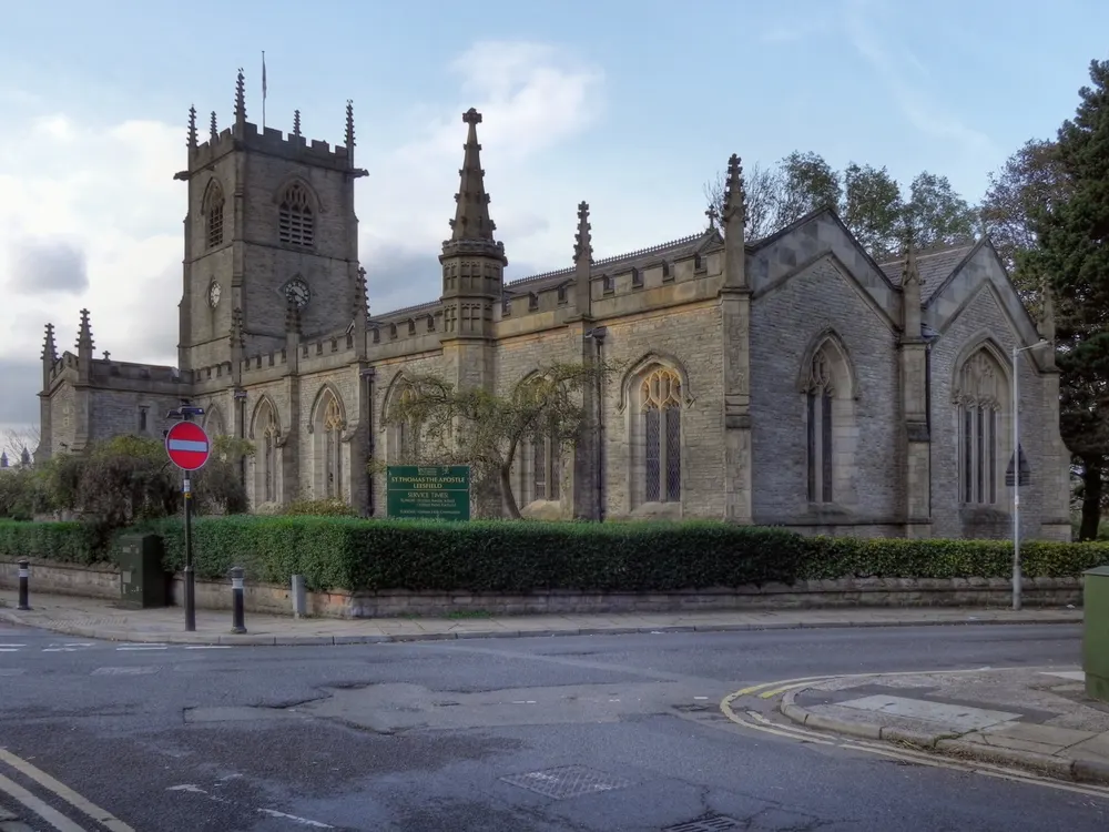 Church of St Thomas, Lees, the local landmark of OL4