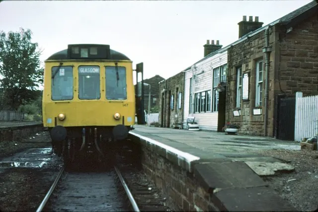 Kilmacolm railway station, the local landmark of PA13