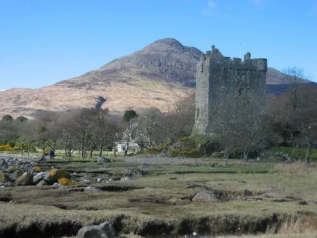 Moy Castle, the local landmark of PA62
