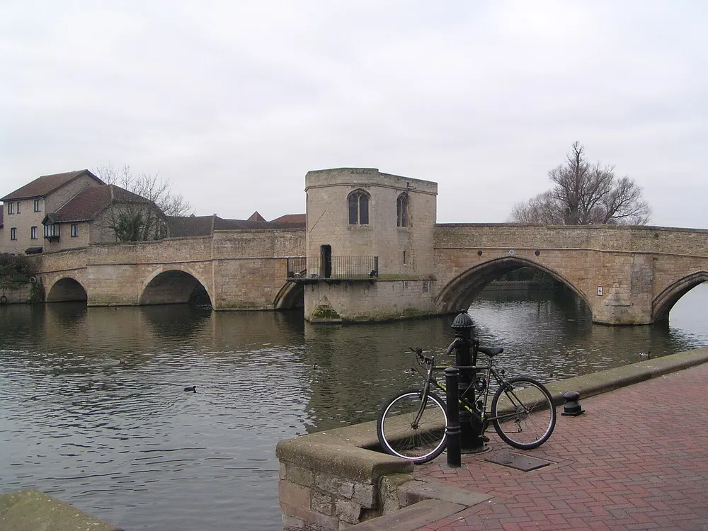 St Ives Bridge, the local landmark of PE27