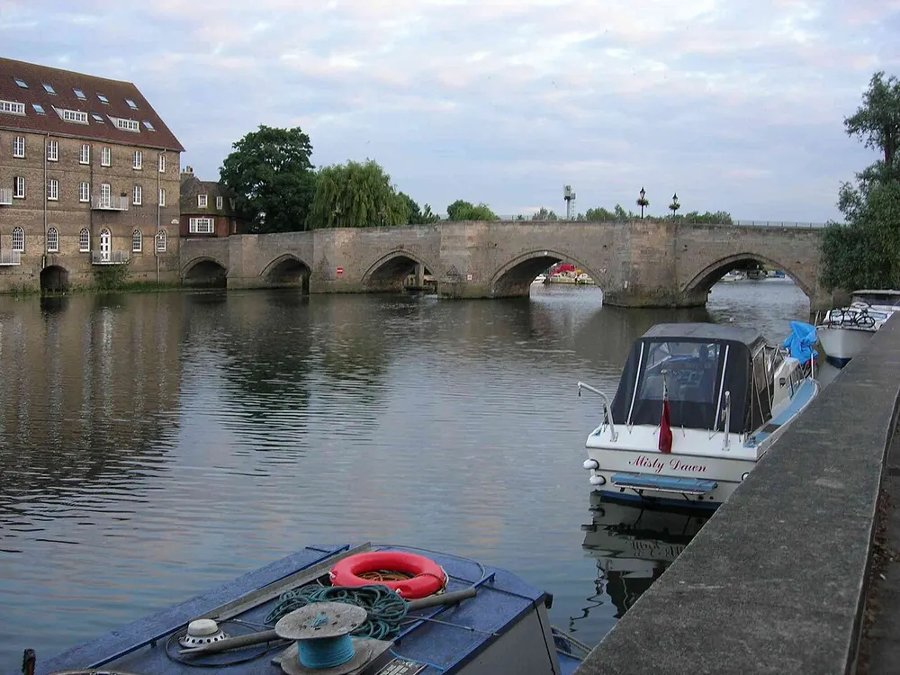 Old Bridge, Huntingdon, the local landmark of PE29