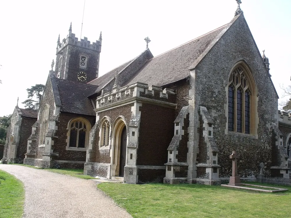 St Mary Magdalene Church, Sandringham, the local landmark of PE35