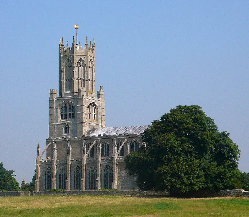 Church of St Mary and All Saints, Fotheringhay, the local landmark of PE8