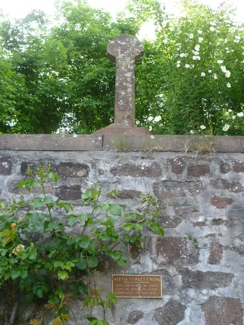 Alyth market cross, the local landmark of PH11