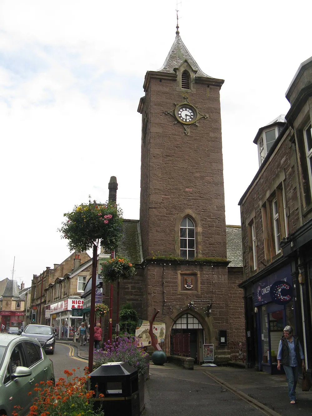 Crieff Town Hall, the local landmark of PH7