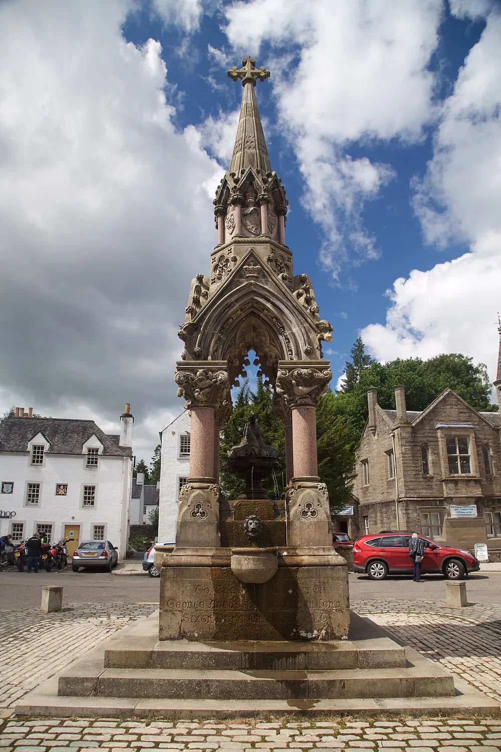 Dunkeld mercat cross, the local landmark of PH8
