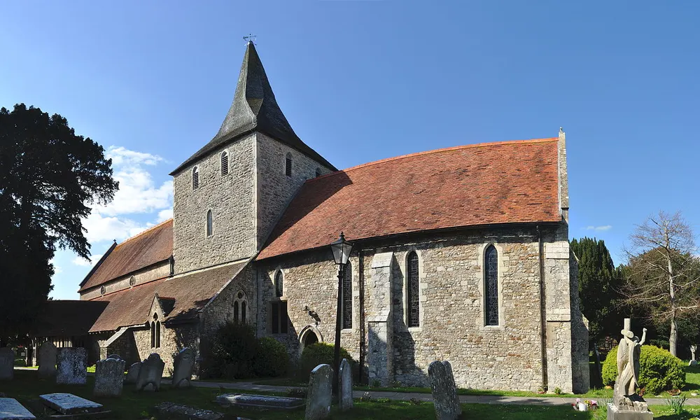 St Mary's Church, Hayling Island, the local landmark of PO11