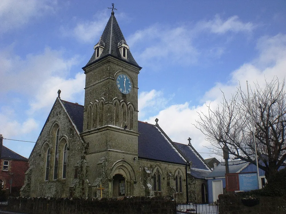 St John's Church, Wroxall, the local landmark of PO38