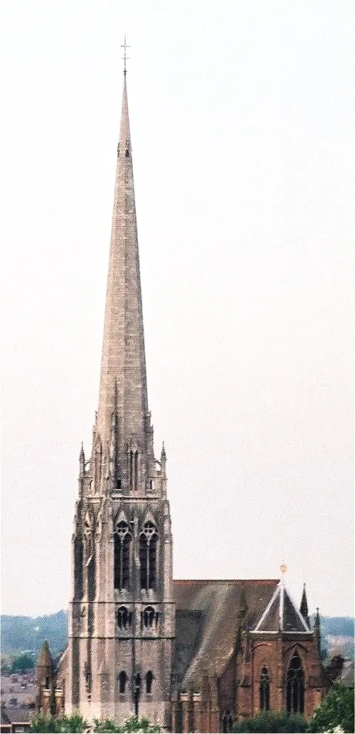 Church of St Walburge, Preston, the local landmark of PR2